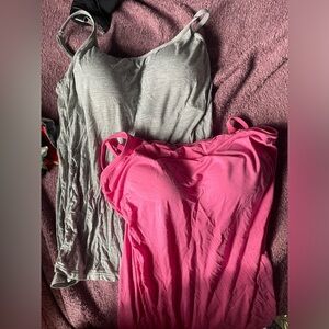 SHEIN(?) Multiple Color Options Spandex Padded Tank Tops Athletic Wear